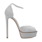 ‘Flora City Light’ platform sandalen Casadei , Gray , Dames