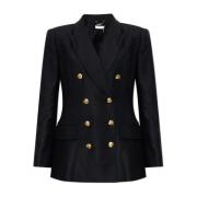 Dubbelrijige blazer Chloé , Black , Dames