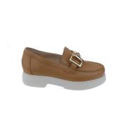 Chunky Sole Dames Loafer Högl , Brown , Dames