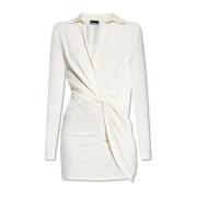 Bahia decoratieve gedrapeerde jurk Jacquemus , White , Dames