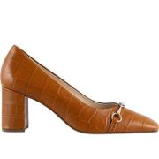 Bruin Leren Pumps Högl , Brown , Dames