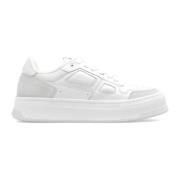 Leren sneakers Ami Paris , White , Dames