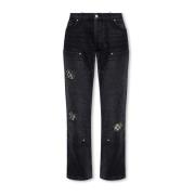 Monogram jeans Misbhv , Black , Heren