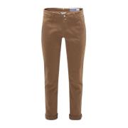 Slim Fit Bruine Chino`s Jacob Cohën , Brown , Heren