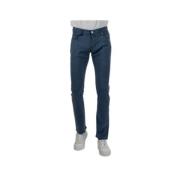 Blauwe Guède Geruite Slim-Fit Broek Jacob Cohën , Blue , Heren