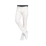 Slim Fit Gescheurde Witte Jeans Jacob Cohën , White , Heren