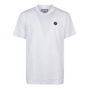 Witte Hexagon T-shirt Philipp Plein , White , Heren