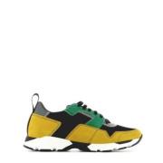 Abstracte Multikleur Lage Sneakers Marni , Yellow , Heren
