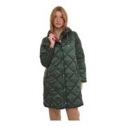 Gewatteerde Cassie Jas met Capuchon Husky Original , Green , Dames