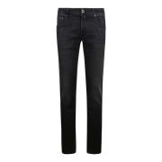 Super Slim Jeans Jacob Cohën , Black , Heren