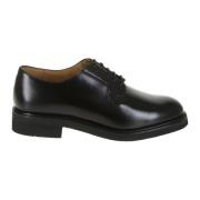 Zwarte Leren Derby Schoenen Berwick , Black , Heren