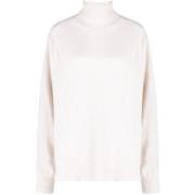 Lurex Roll-neck Coltrui Twinset , Beige , Dames