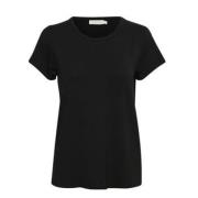 Comfortabel en Stijlvol T-Shirt Part Two , Black , Dames