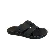 Platte Sandalen, Casual Zomerschoenen Copenhagen Shoes , Black , Heren