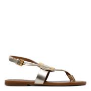 Chany Metallic Sandalen See by Chloé , Gray , Dames