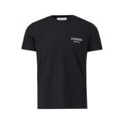 Heritage Logo T-Shirt Zwart Iceberg , Black , Heren