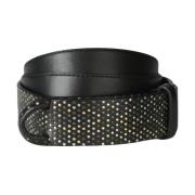 Suede Nobuckle Riem Orciani , Black , Dames