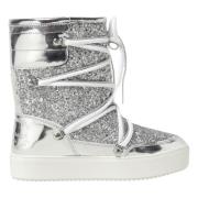 Glitter Sneeuwlaars Chiara Ferragni Collection , Gray , Dames