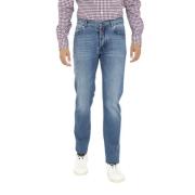 Denim Jeans Kiton , Blue , Heren