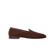 Klassieke Bruine Suède Loafer Scarosso , Brown , Heren