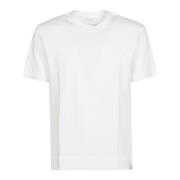 Effen Bielastisch T-Shirt Paolo Pecora , White , Heren