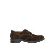 Suede Derby Schoenen Santoni , Brown , Heren