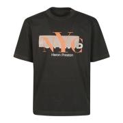 Zwart Oranje NYC Gecensureerd T-Shirt Heron Preston , Black , Heren