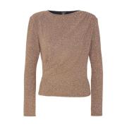 Camel Lux Sweater Liu Jo , Brown , Dames
