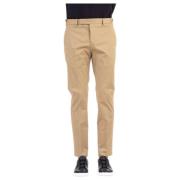 Beige Stretch Katoenen Broek PT Torino , Beige , Heren