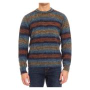Italiaanse Jacquard Sweaters Roberto Collina , Multicolor , Heren