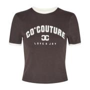 Stijlvolle dames T-shirt met trendy print Co'Couture , Gray , Dames