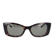 New Wave Dames Cat-Eye Zonnebril Saint Laurent , Brown , Dames