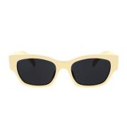 Celine Monochrom Cat-Eye Zonnebril Celine , White , Unisex