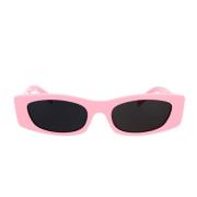 Geometrische zonnebril in roze acetaat met donkere rookglazen Celine ,...
