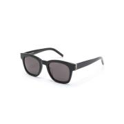 Zwarte zonnebril, veelzijdig en stijlvol Saint Laurent , Black , Unise...