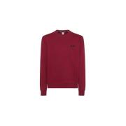 Katoenen Crew Neck Sweater Sun68 , Red , Heren