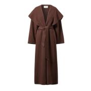 Belted Coats Tove , Brown , Dames