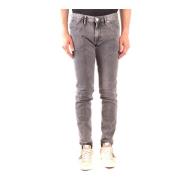 Slim-Fit Stijlvolle Jeans voor Mannen PT Torino , Gray , Heren