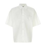 Witte Poplin Overhemd Ambush , White , Heren