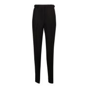 Op maat gemaakte broek met hoge taille Msgm , Black , Dames