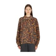 Leopard Print Trui van Wol Meryll Rogge , Brown , Dames