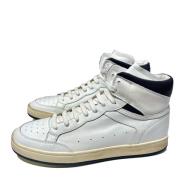 Hoge Sneaker met Rubberen Zool Officine Creative , White , Heren