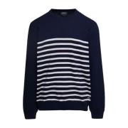 Gestreepte Crewneck Sweater A.p.c. , Blue , Heren