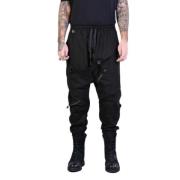 Slim Fit Broek met Verstelbare Tailleband La Haine Inside Us , Black ,...