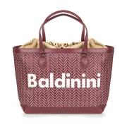 Leren handtas Baldinini , Red , Dames