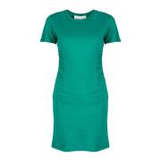 Mini Jurk met Ronde Hals en Korte Mouwen Silvian Heach , Green , Dames