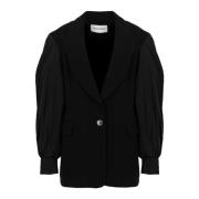 Oversized Enkellange Jas Silvian Heach , Black , Dames