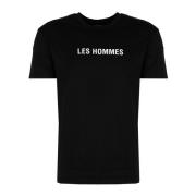 T-Shirts Les Hommes , Black , Heren