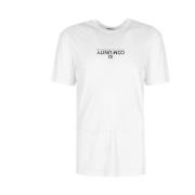 Heren T-shirt met Print Les Hommes , White , Heren