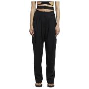 Wide Trousers Andrea Adamo , Black , Dames